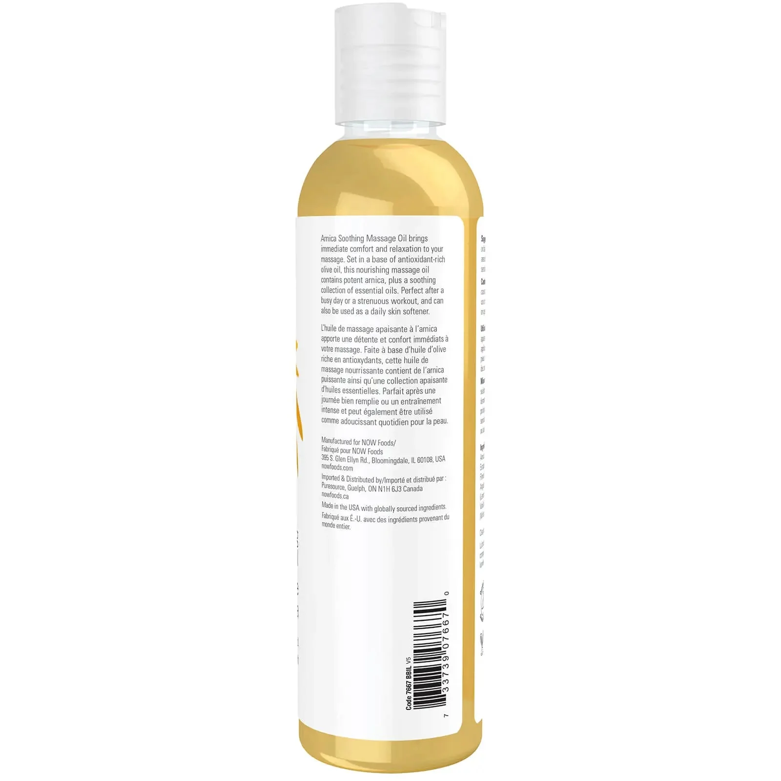 Now Arnica Soothing Massage Oil 237mL - Image 3