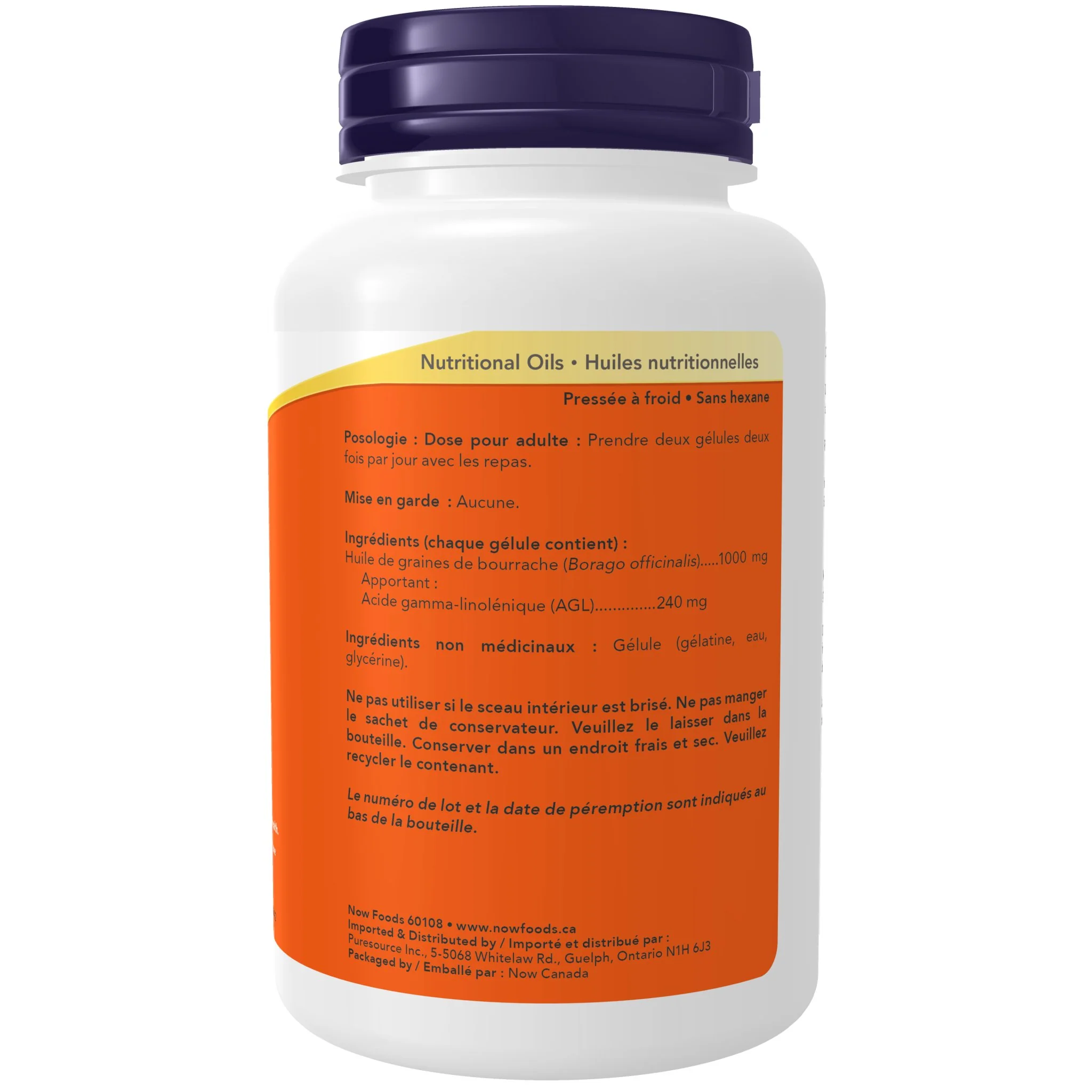 Now Borage Oil 1,000mg 120 Softgels - Image 2