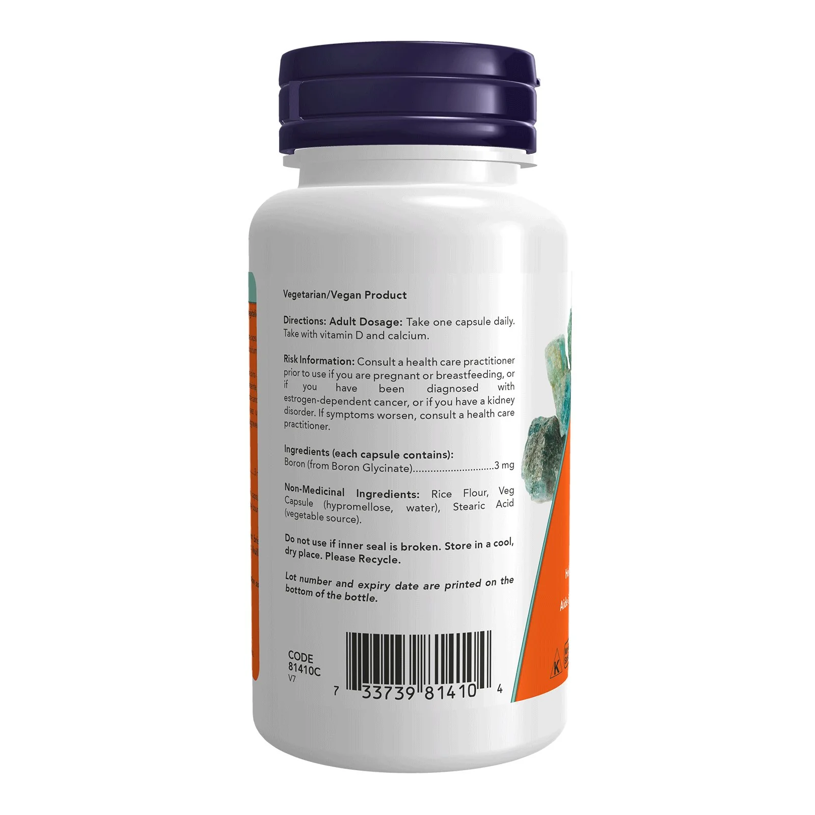 Now Boron 3mg 100 Veg Capsules - Image 2