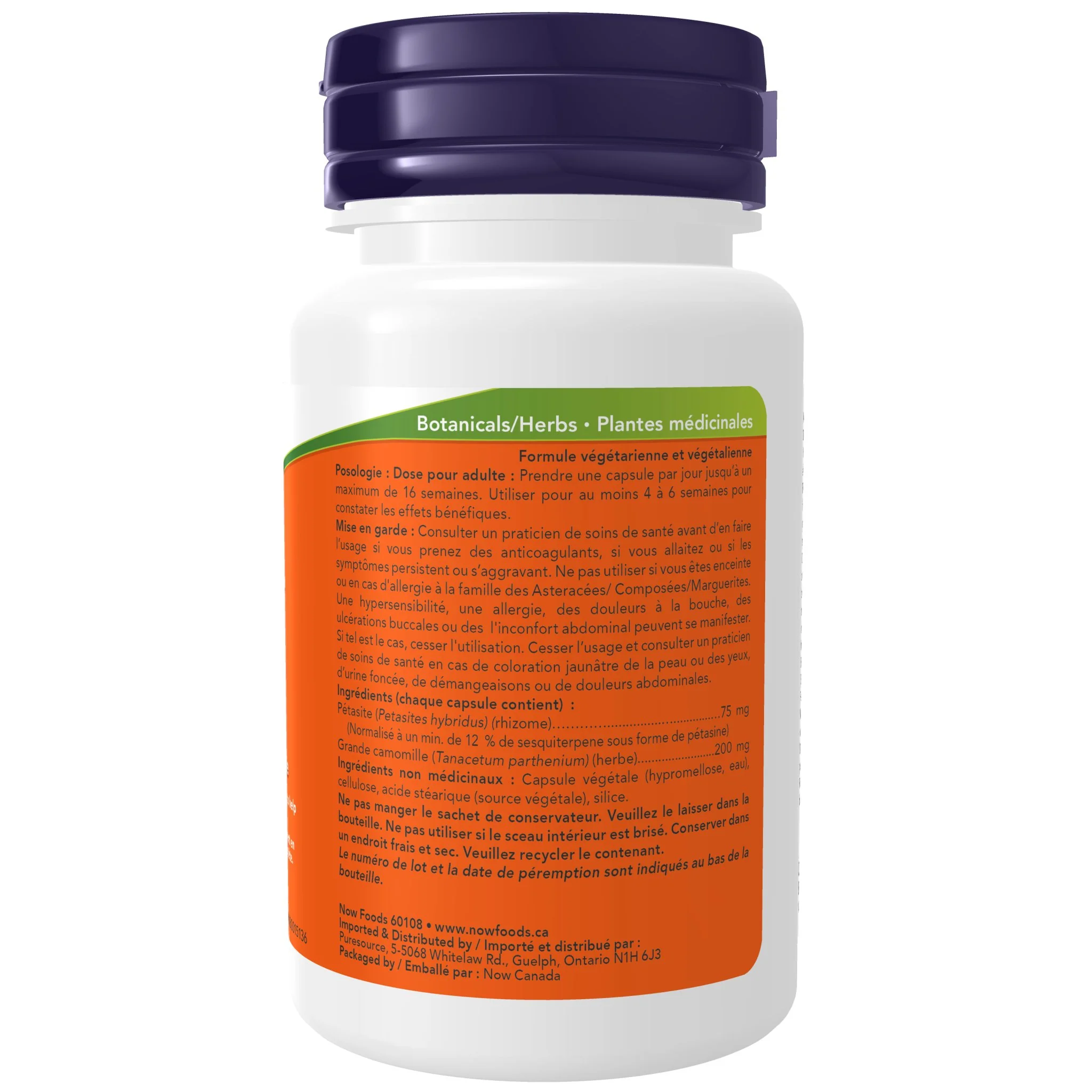 Now Butterbur Extract 75mg 60 Veg Capsules - Image 3