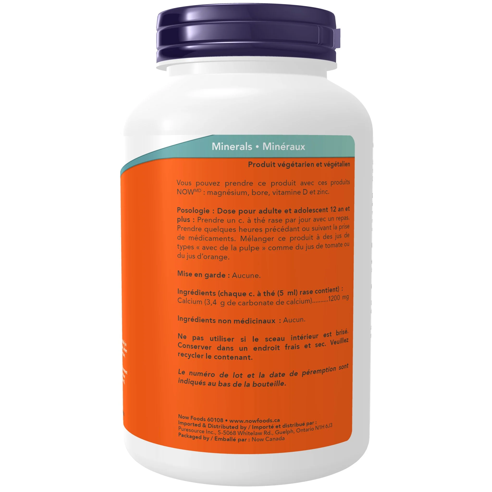 Now Calcium Carbonate 340 Grams Powder - Image 3