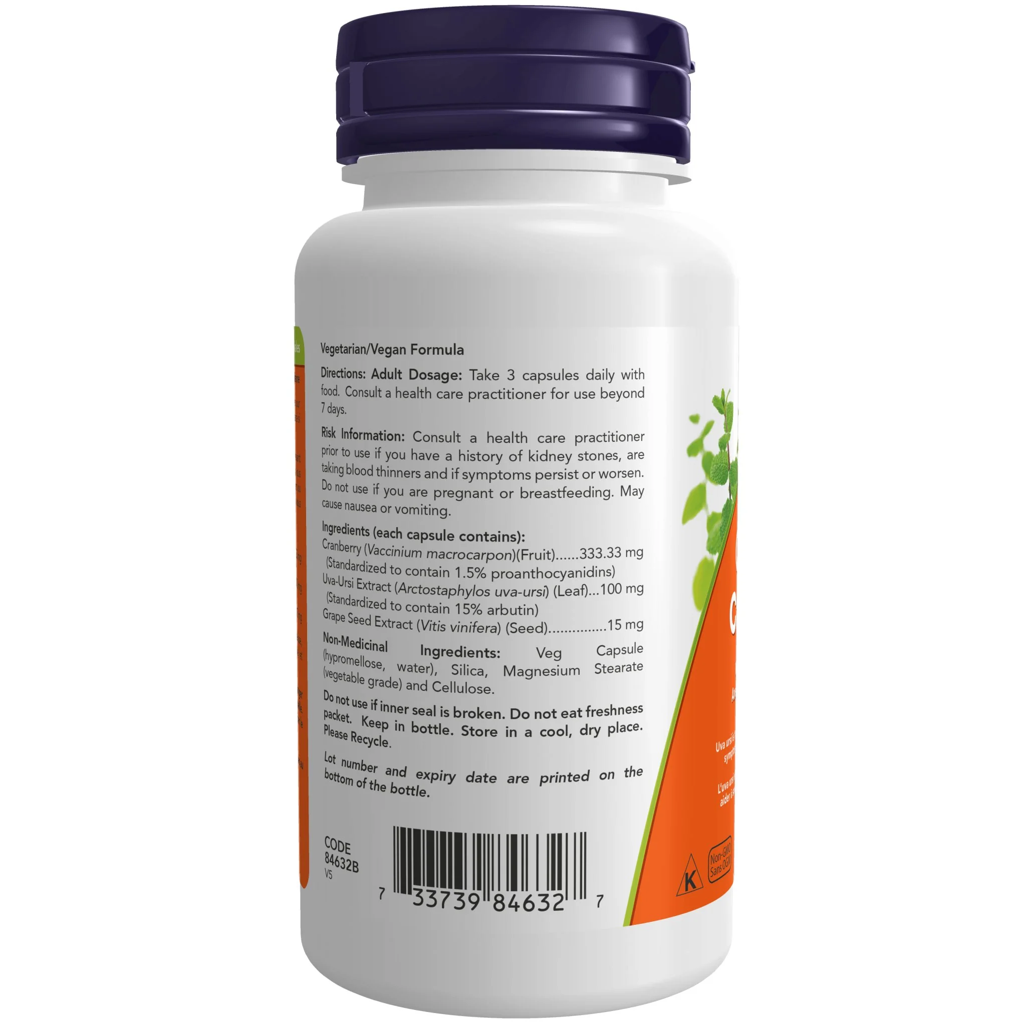 Now Cranberry Extract 90 Veg Capsules - Image 3