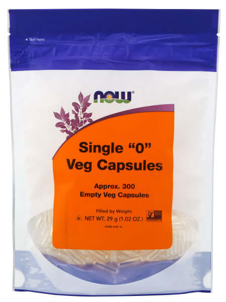 Now Empty 300 Veg Capsules, Size 0