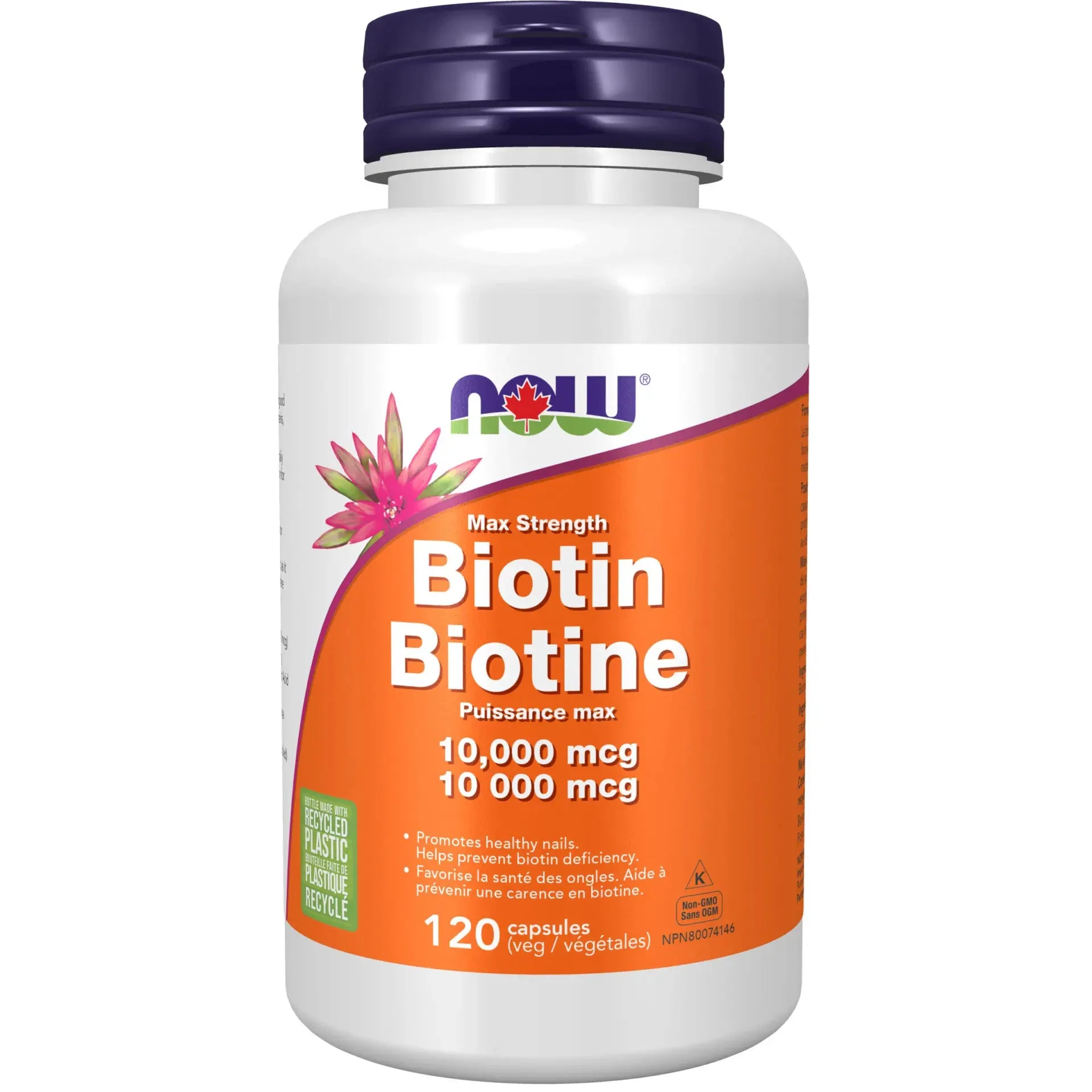 Now Biotin 10,000mcg 120 Veg Capsules