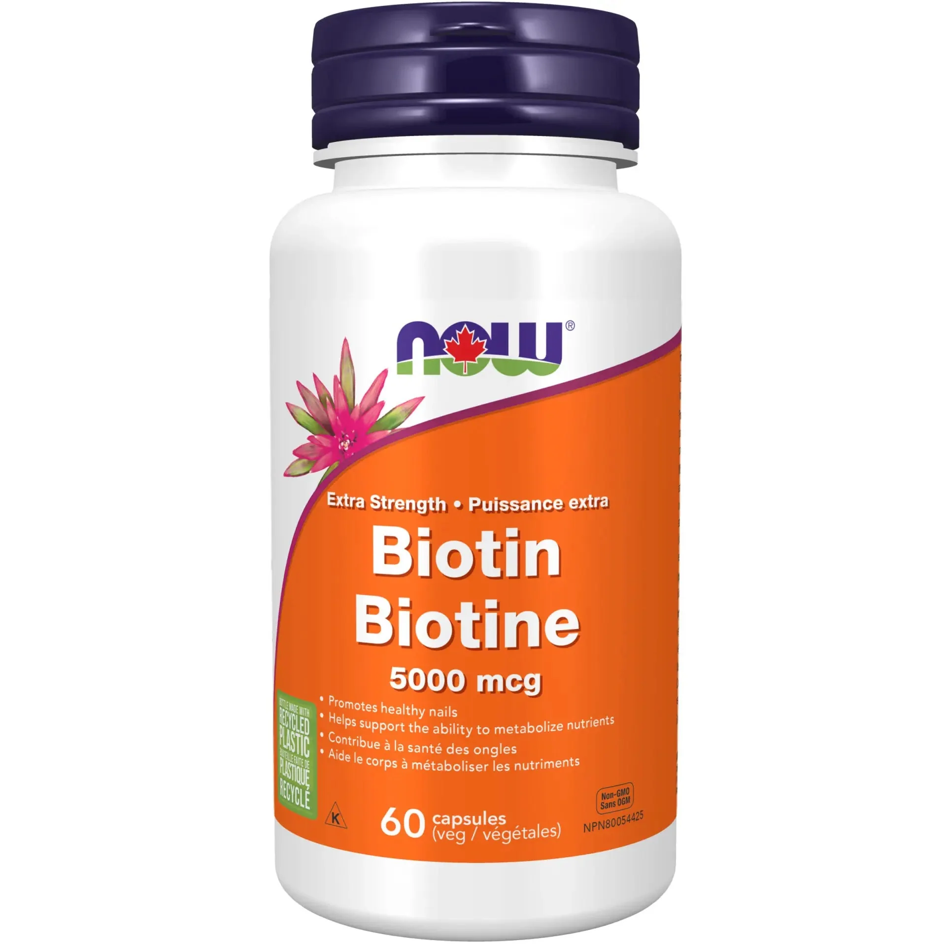 Now Biotin 5,000mcg 60 Veg Capsules