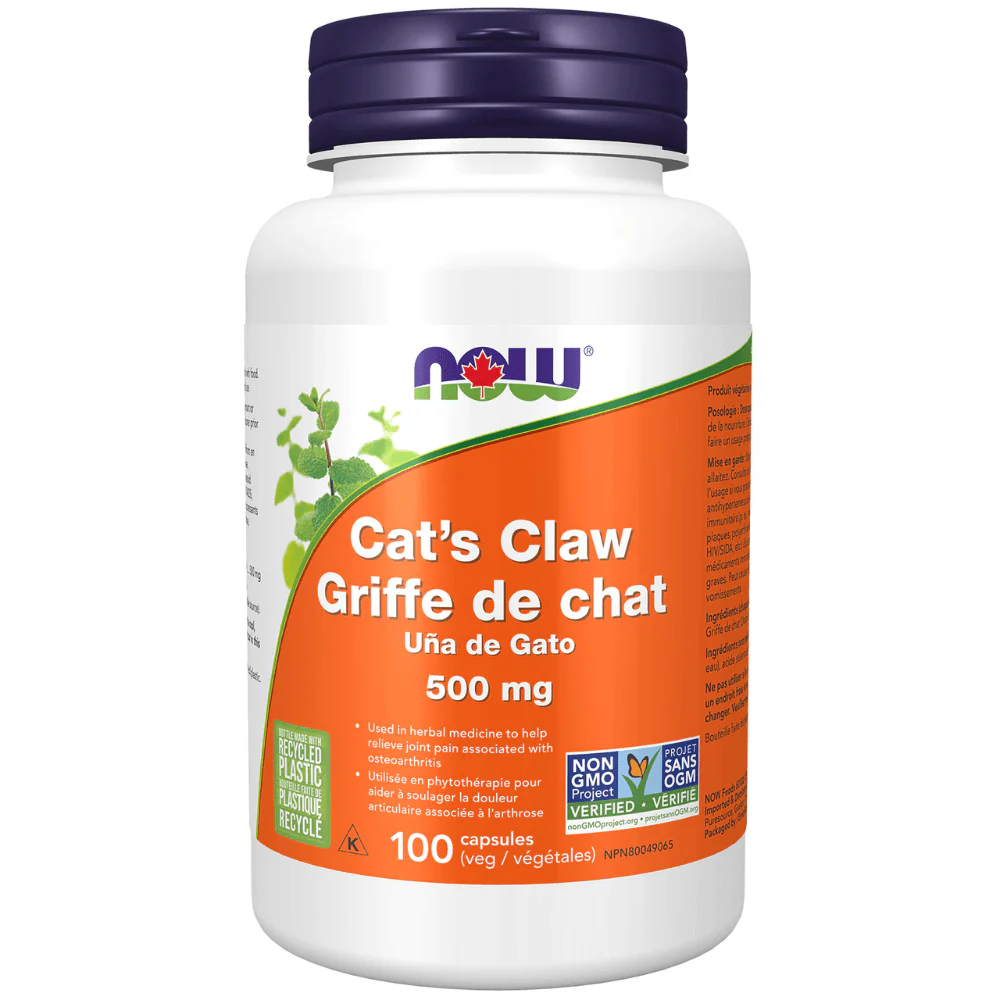 Now Cat's Claw 500mg 100 Capsules