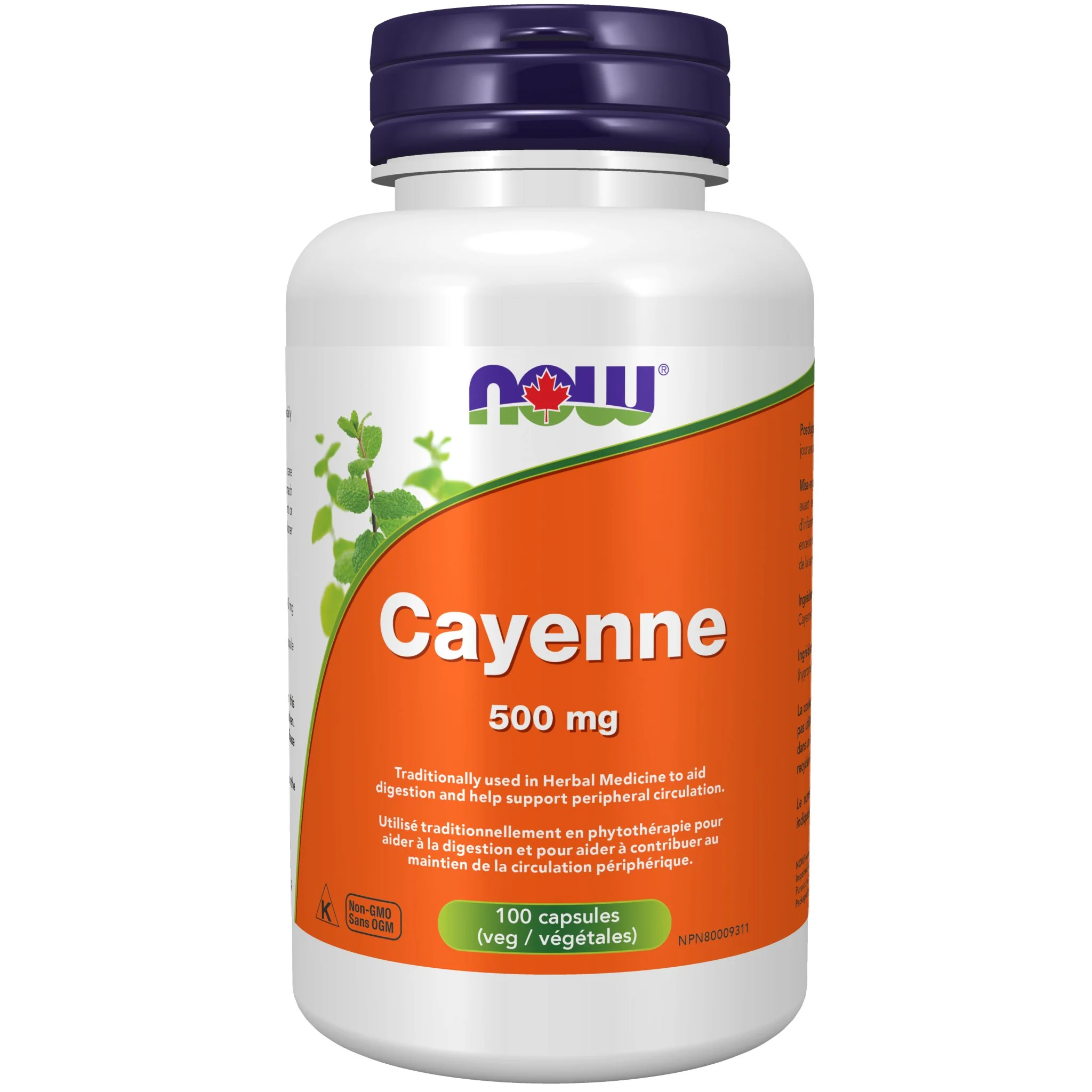 Now Cayenne 40,000 HU 500mg 100 Veg Capsules