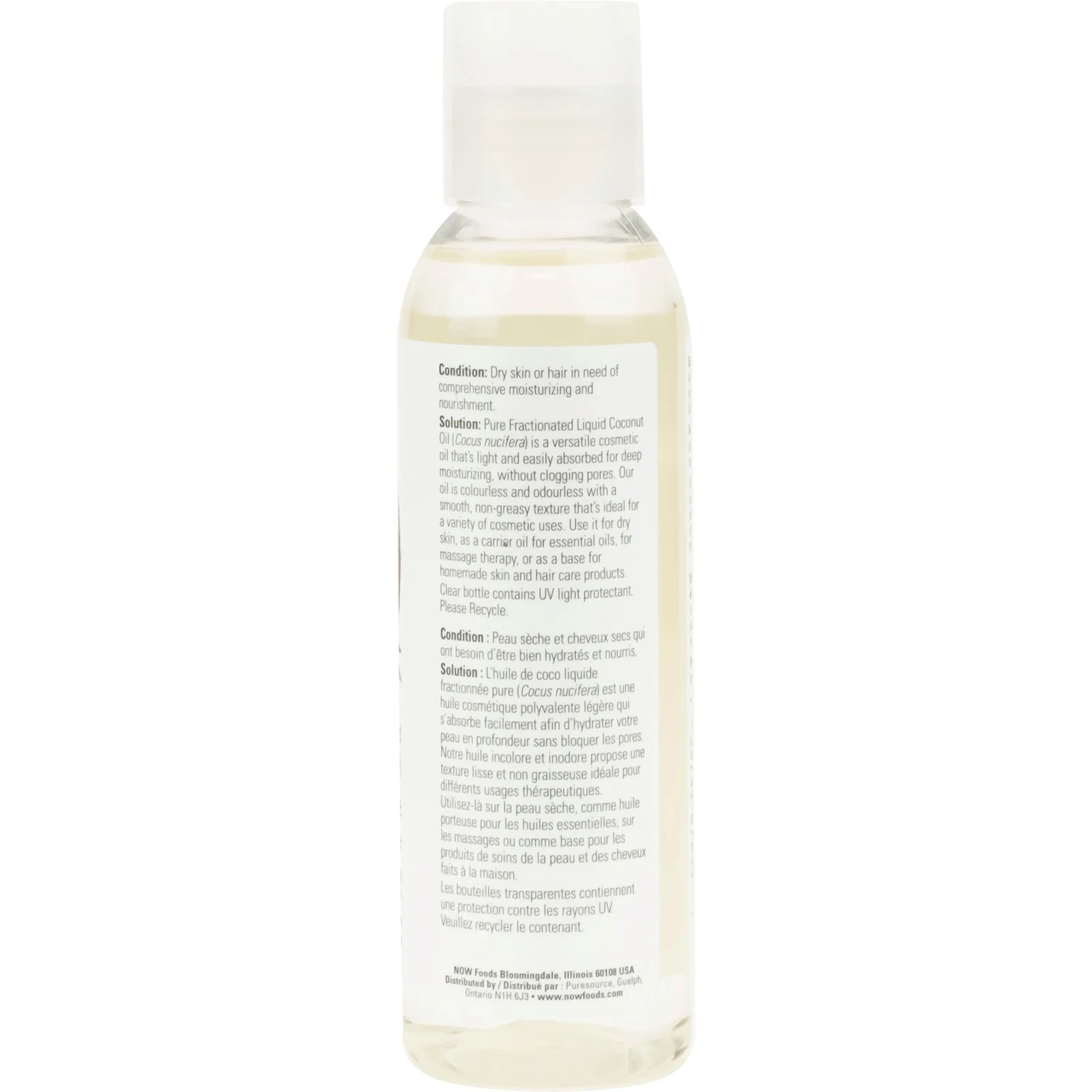 Now Liquid Coconut Oil, Pure Fractionated - Image 3