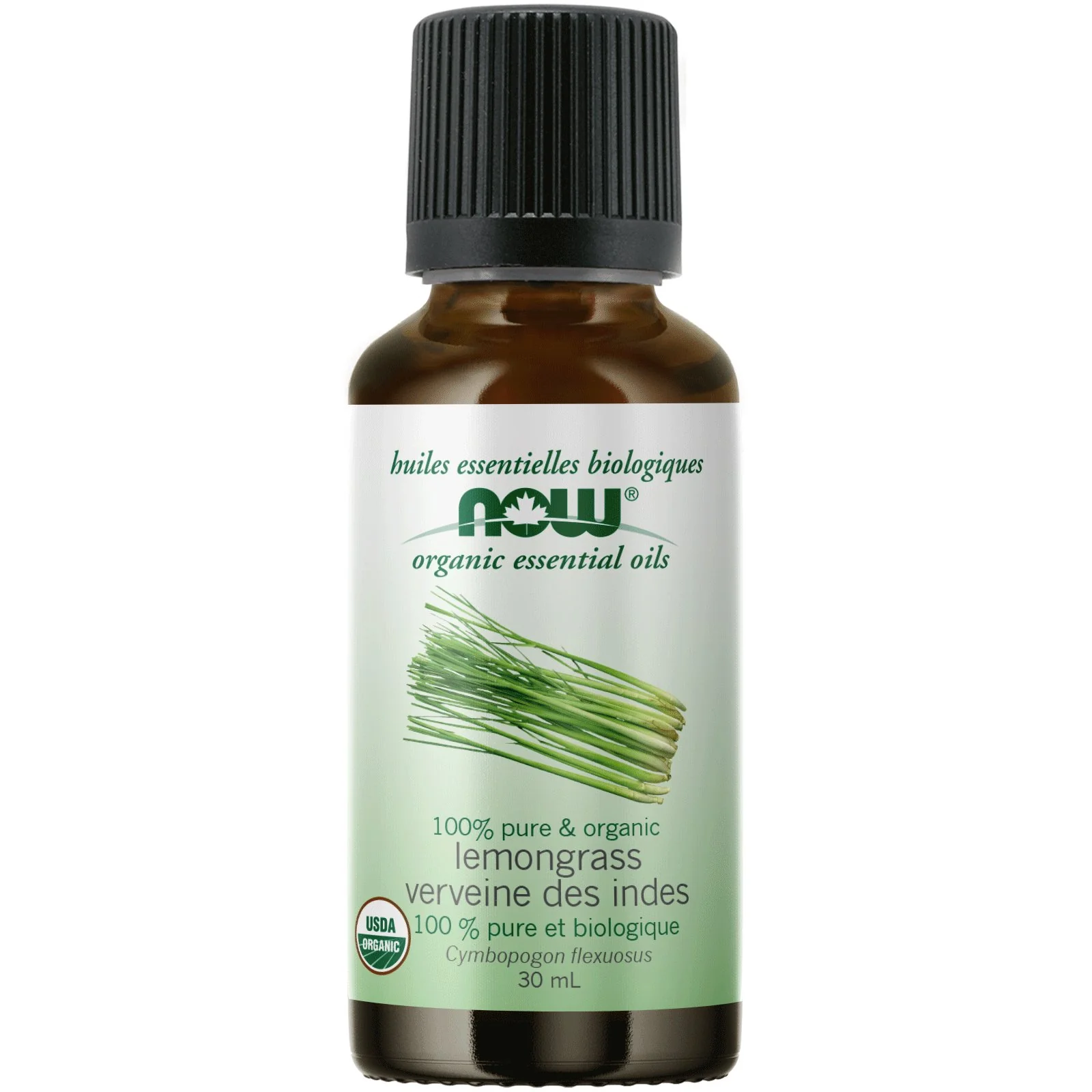 Now Lemongrass Oil, Organic 30mL