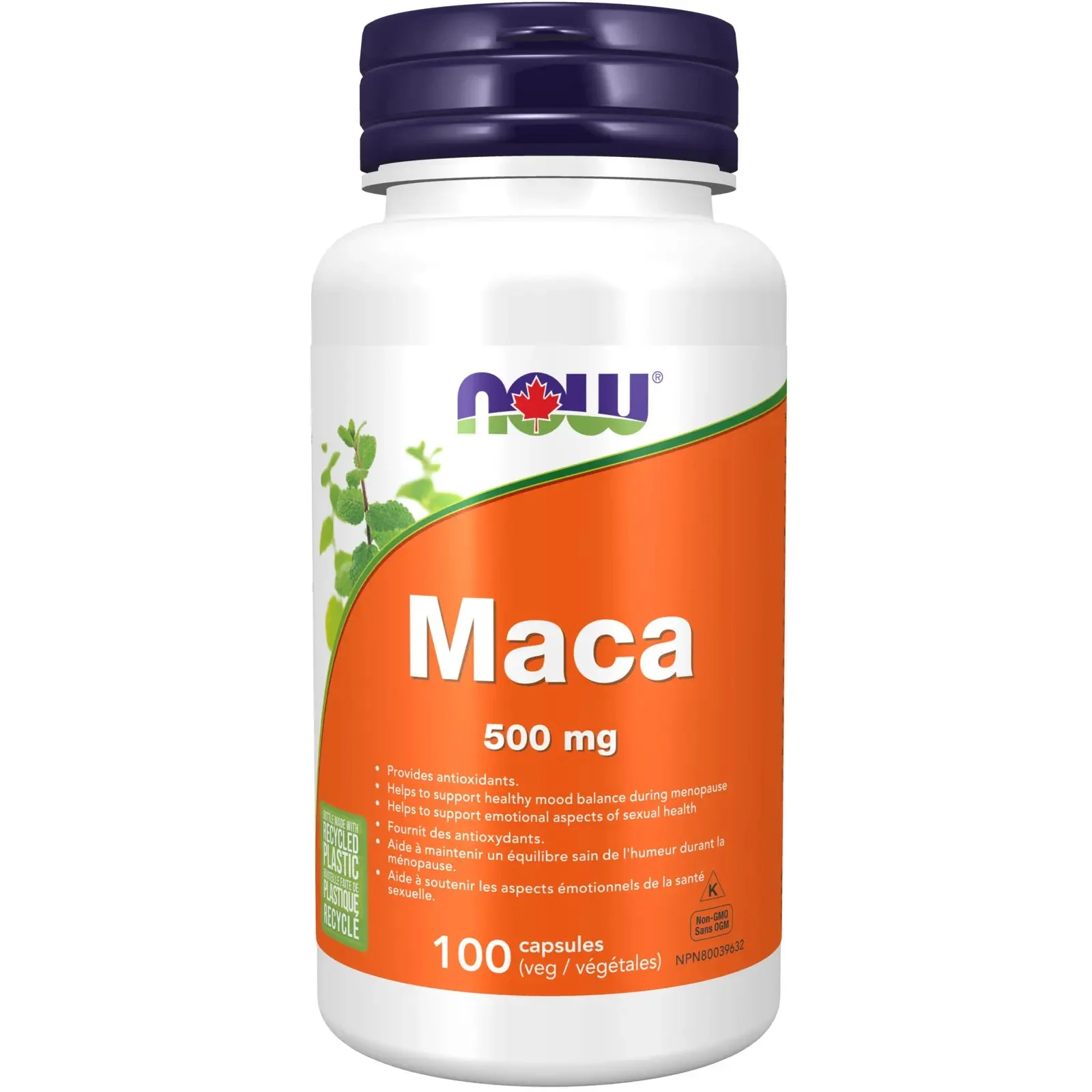 Now Maca 500mg 100 Veg Capsules