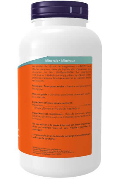 Now Magnesium Citrate 180 Softgels - Image 2