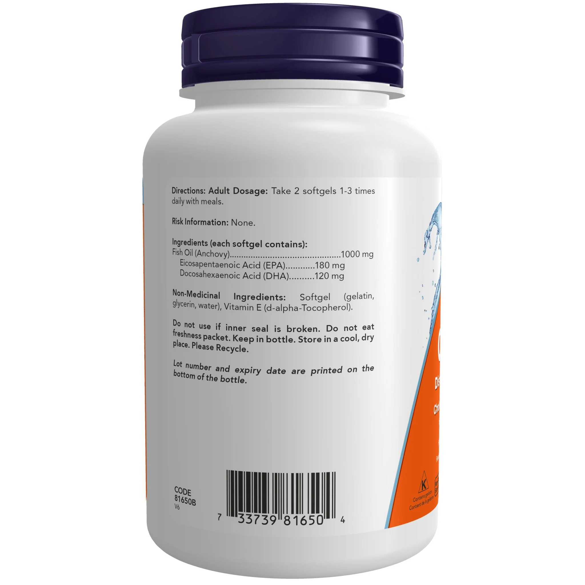 Now Omega-3 1,000mg 200 Softgels - Image 3