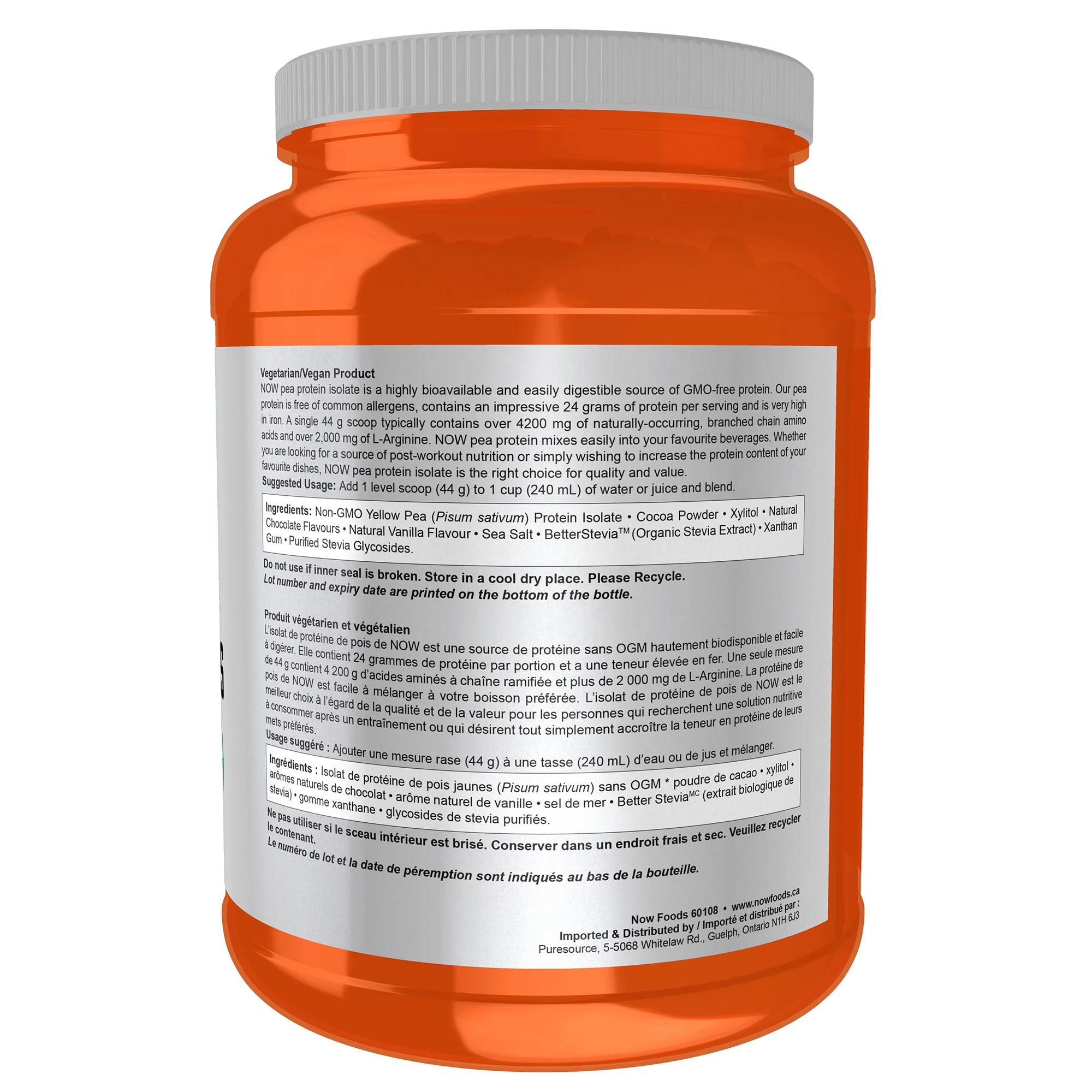 Now Pea Protein Dutch Chocolate 907 Grams - Image 2