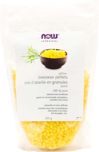 Now Yellow Beeswax Pellets 250 Grams