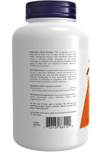 Now Glucomannan 180 Veg Capsules - Image 3