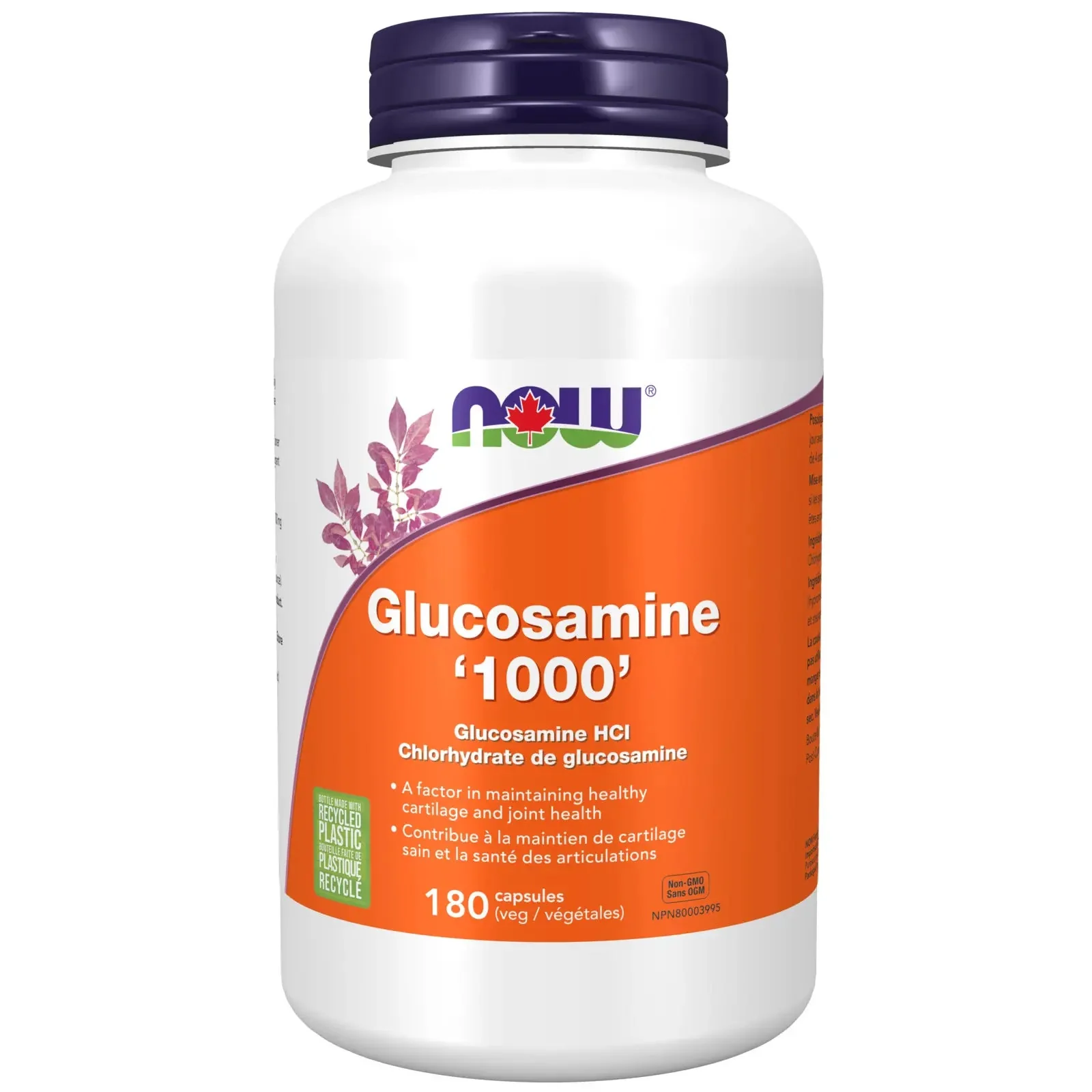 Now Glucosamine HCL 1,000mg 180 Veg Capsules