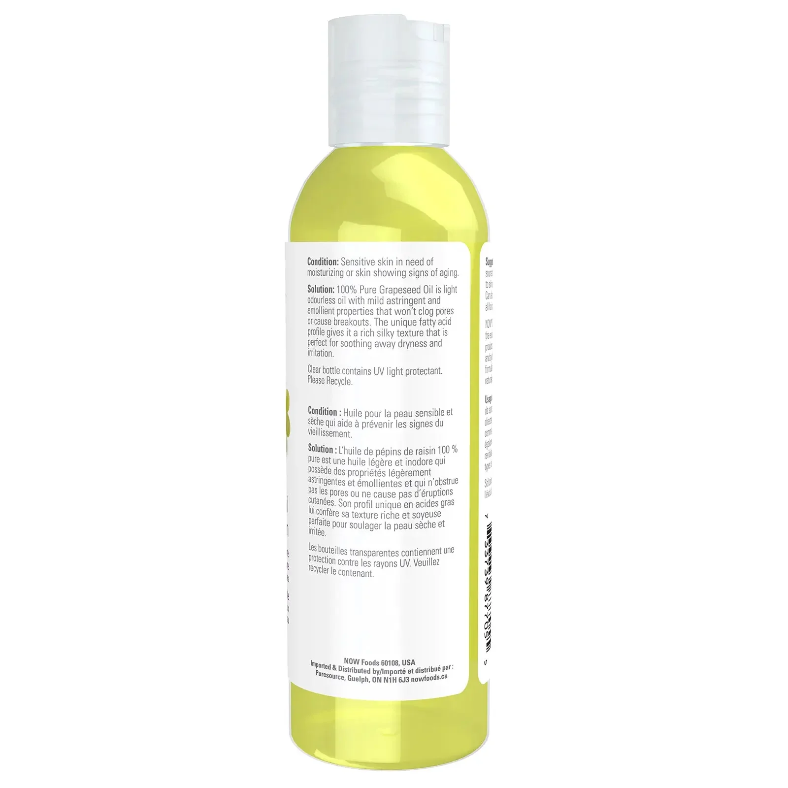 Now Grape Seed Oil 473mL - Image 3