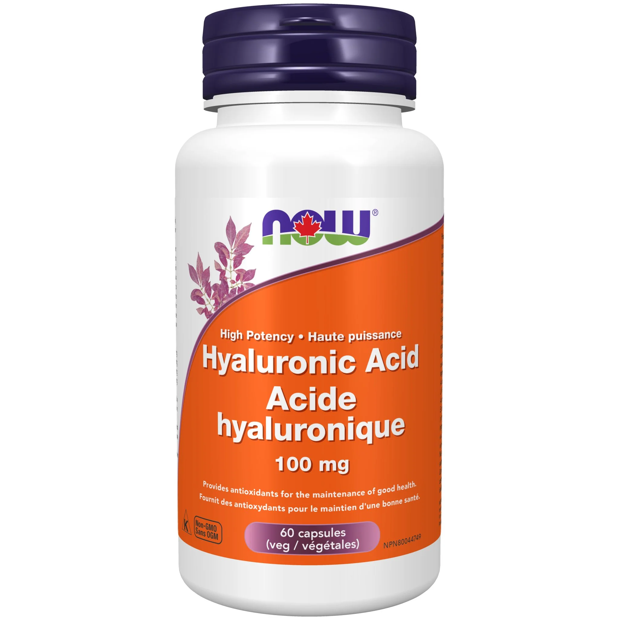 Now Hyaluronic Acid 100mg Veg Capsules