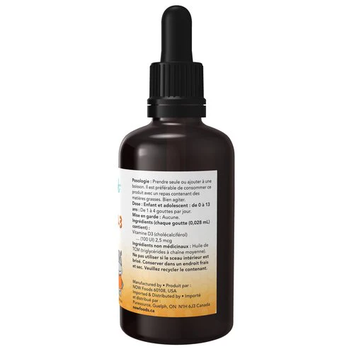 Now Kids™ Vitamin D-3 Liquid Drops 60 mL - Image 3