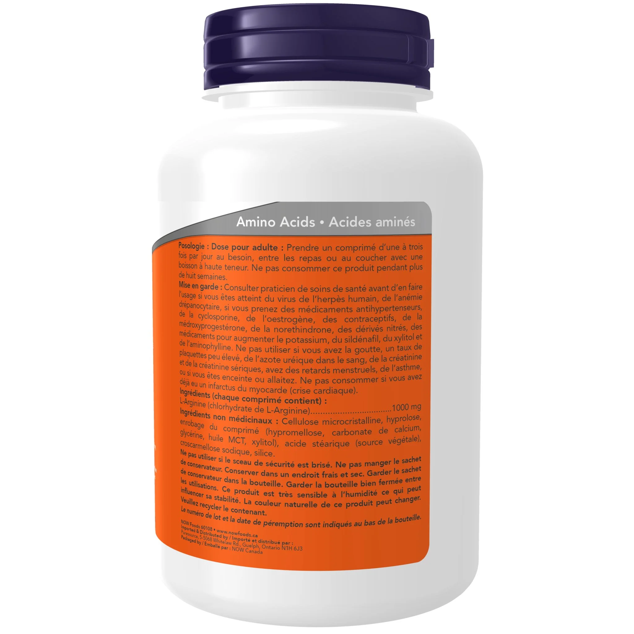 Now L-Arginine 1,000mg 120 Tablets - Image 3