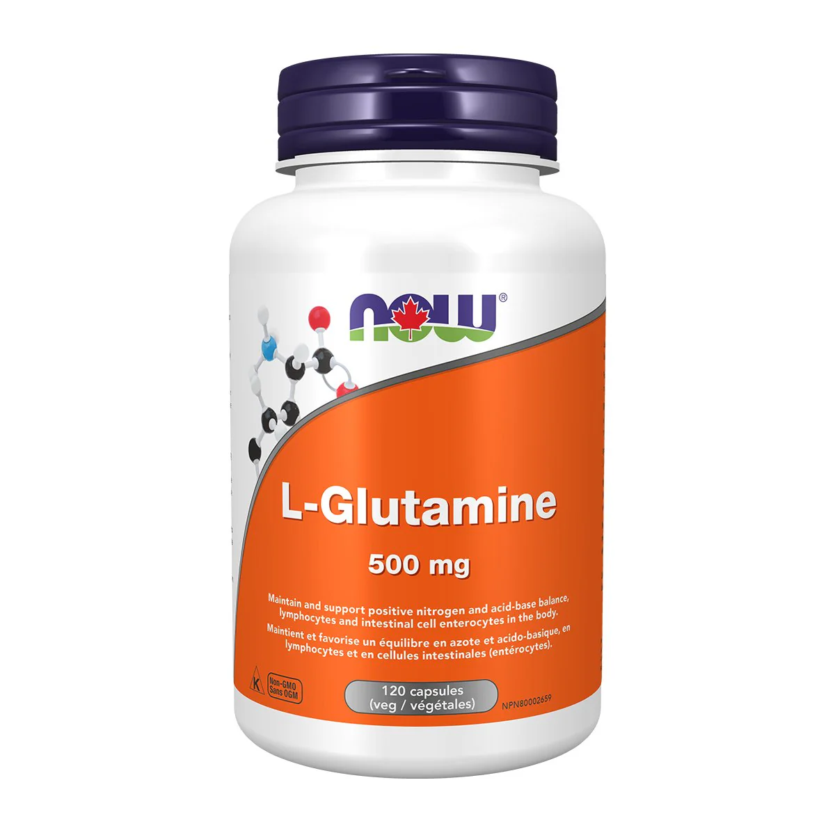 Now L-Glutamine 500mg 120 Veg Capsules