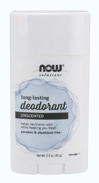 Now Long-Lasting Deodorant Stick, Unscented 62 Grams