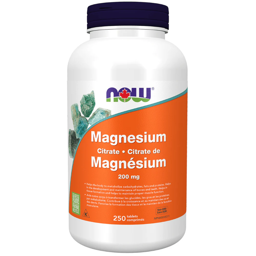 Now Magnesium Citrate 200mg Tablets - Image 2