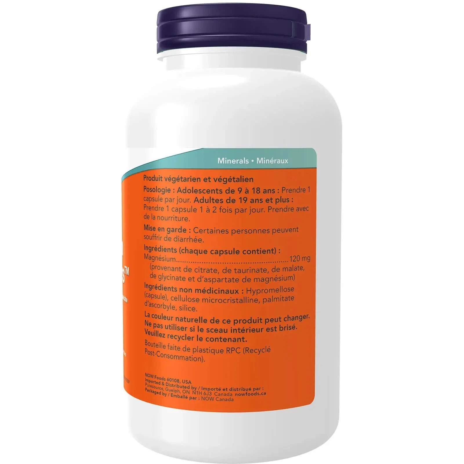 Now Magnesium Transporters 180 Veg Capsules - Image 3