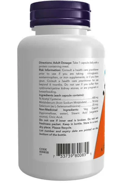 Now NAC 600 mg 100 Capsules - Image 3