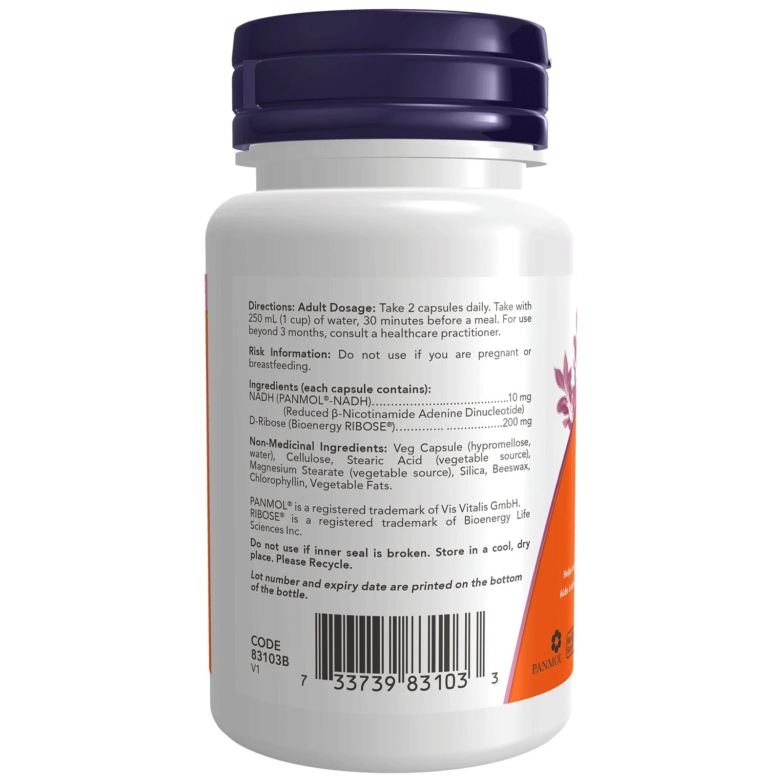 Now NADH 10mg 60 Veg Capsules - Image 3