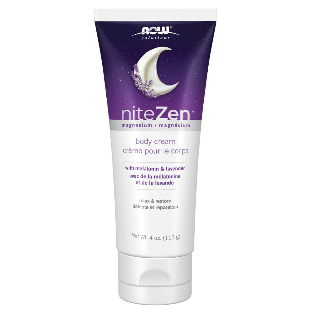 Now NiteZen Magnesium Cream with Melatonin & Lavender 113 Grams