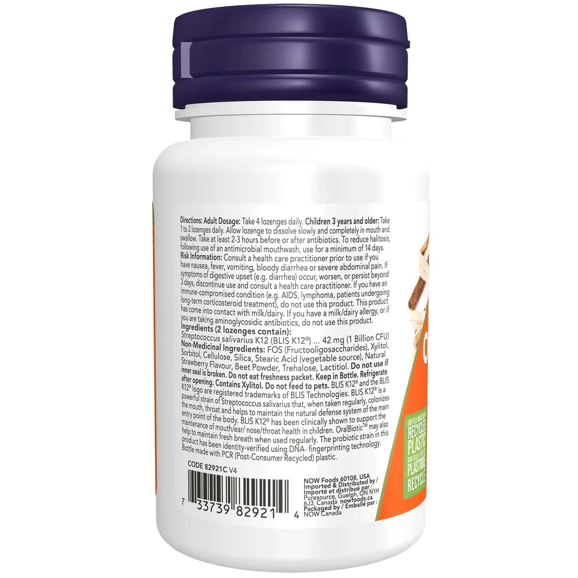 Now OralBiotic 60 Probiotic lozenges - Image 2