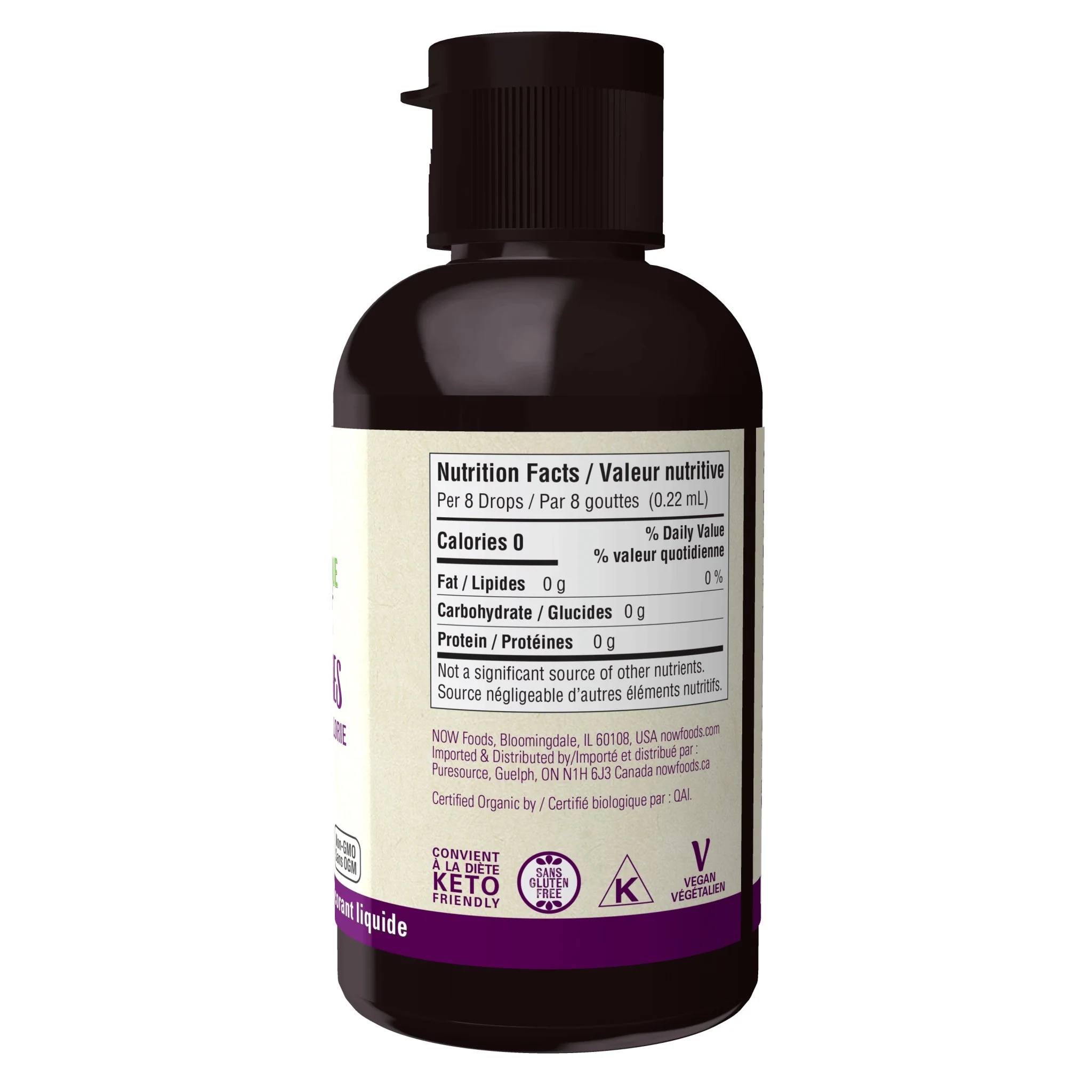 Now Organic Monk Fruit Liquid, Unflavoured 59mL - Image 2