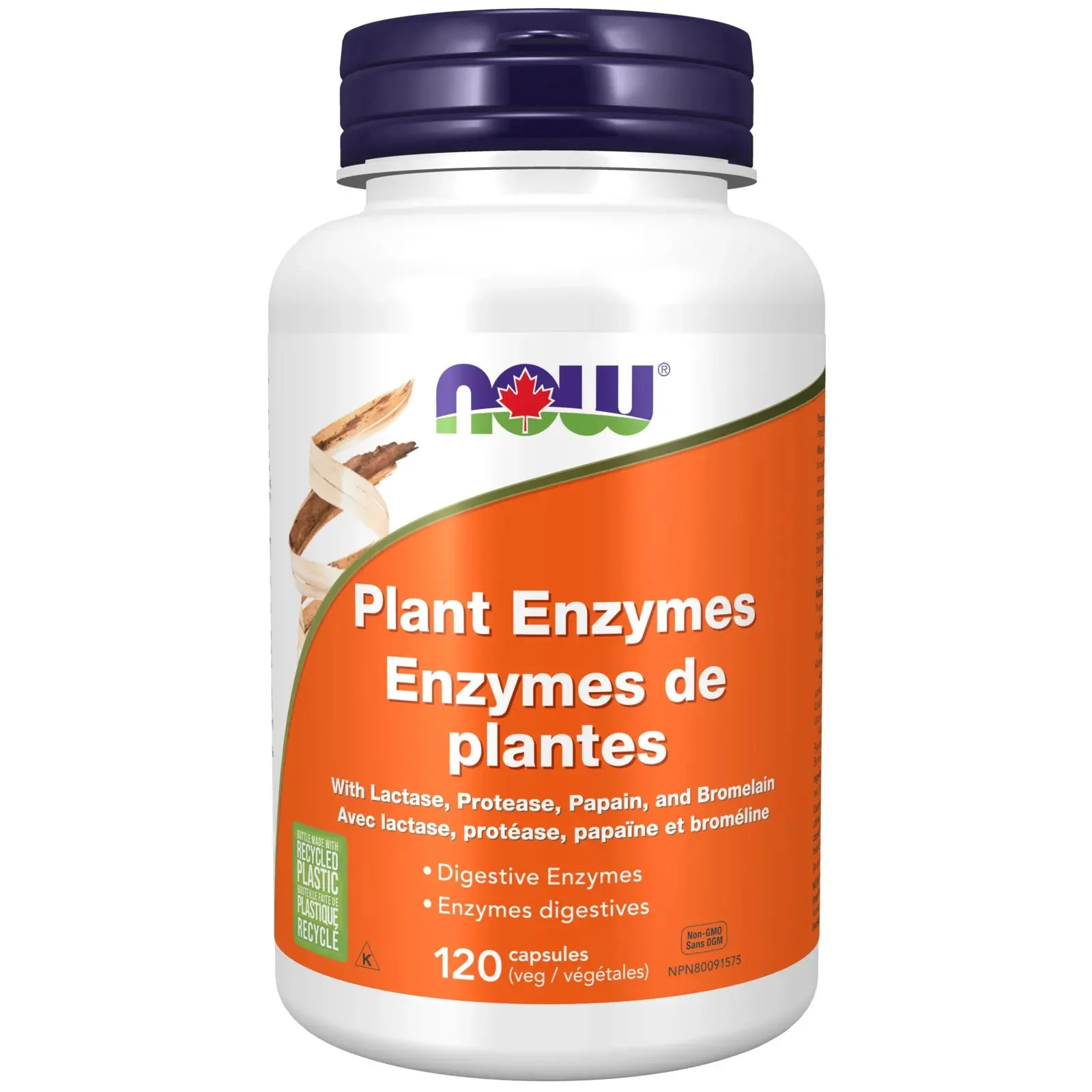 Now Plant Enzymes 120 Veg Capsules, Digestive Enzymes