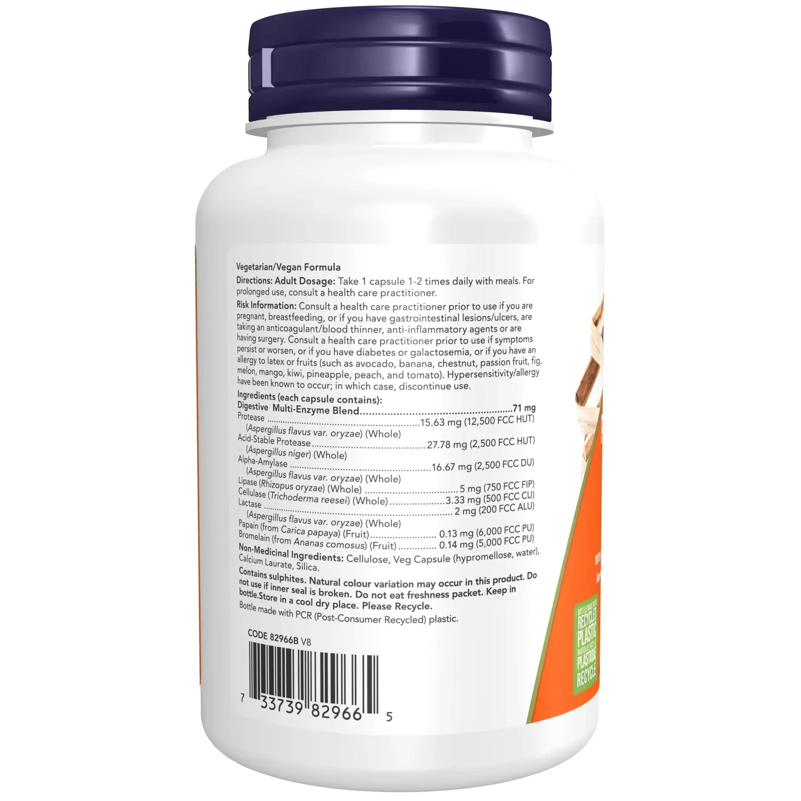 Now Plant Enzymes 120 Veg Capsules, Digestive Enzymes - Image 2