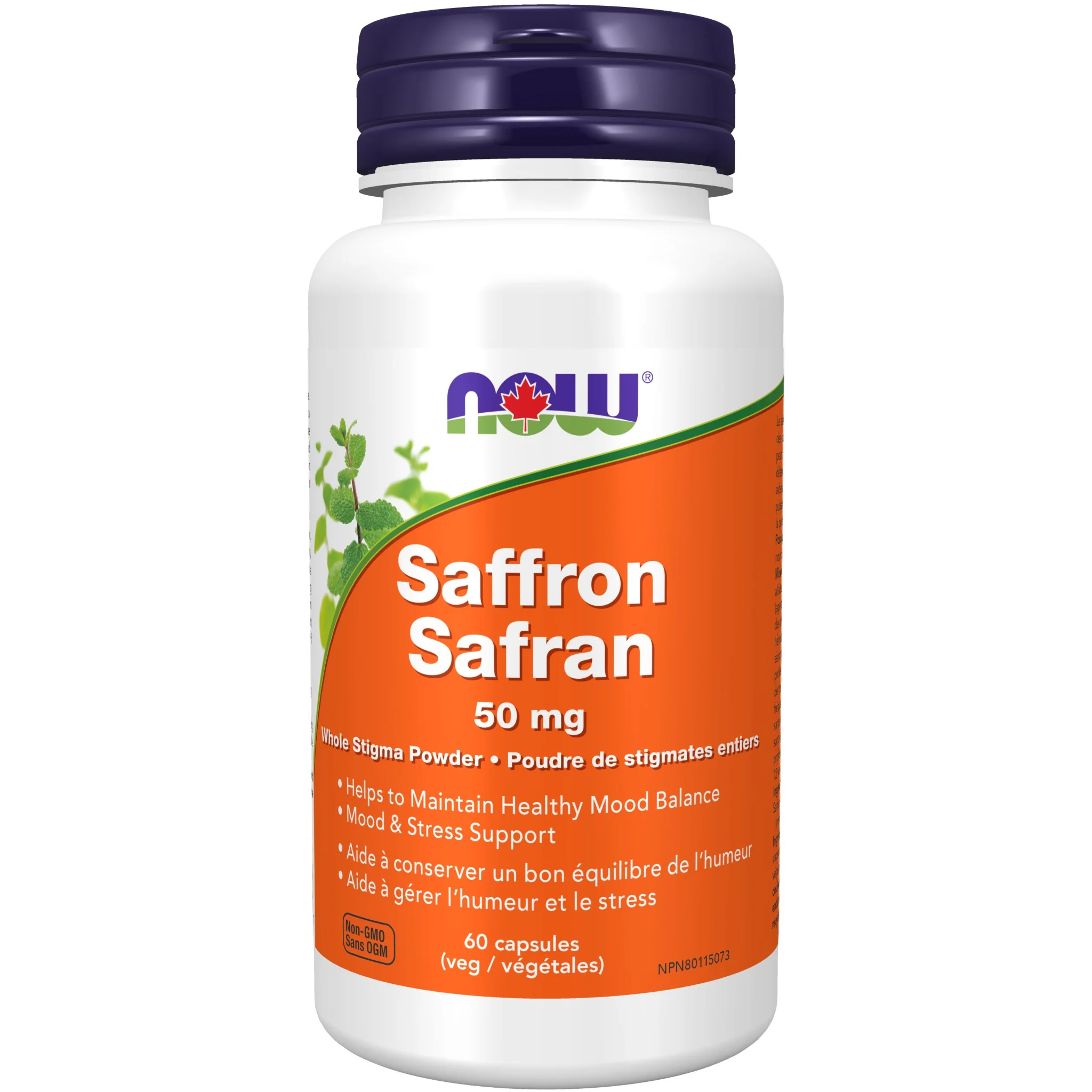 Now Saffron 50mg 60 Veg Capsules
