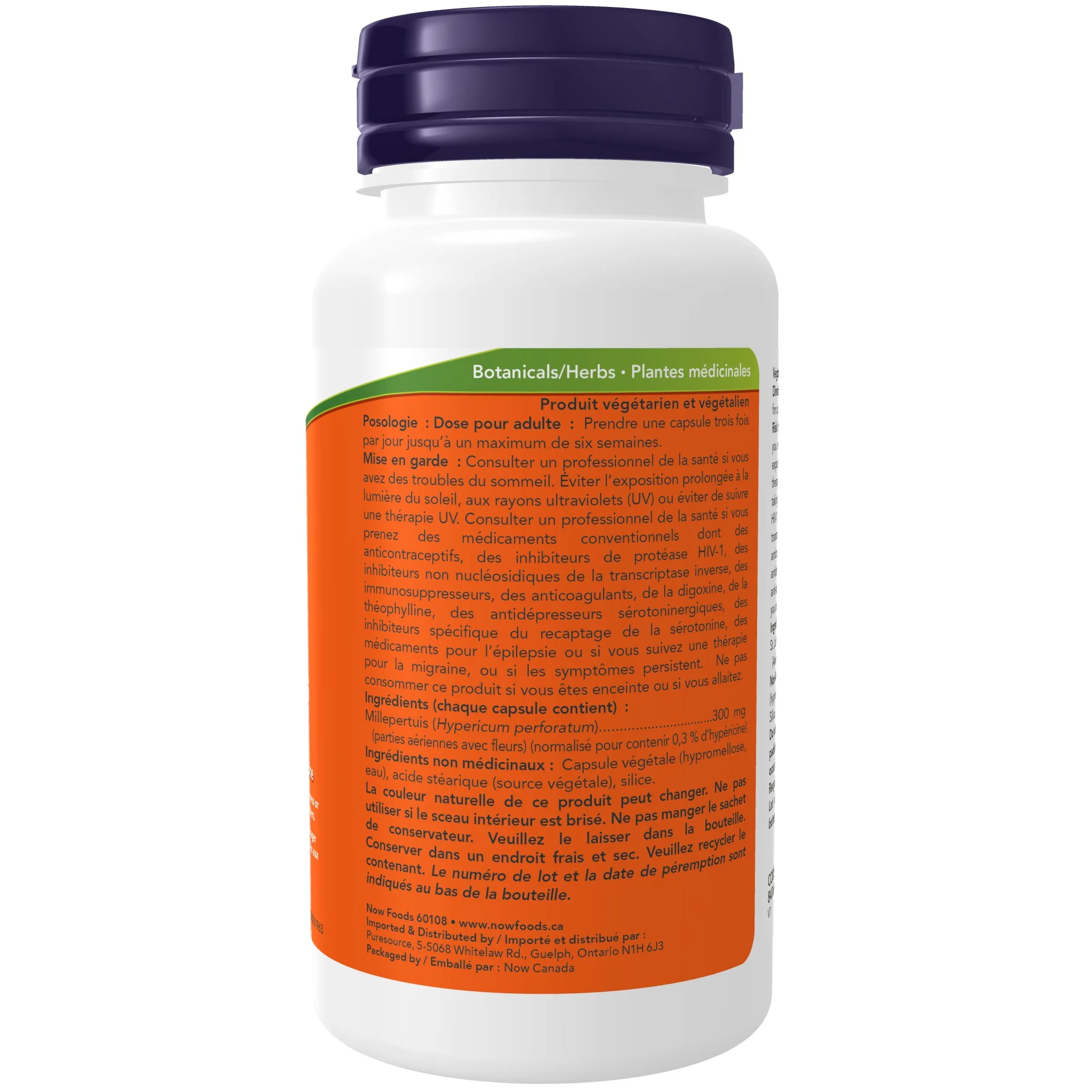 Now St John's Wort Extract 300mg 100 Veg Capsules - Image 2