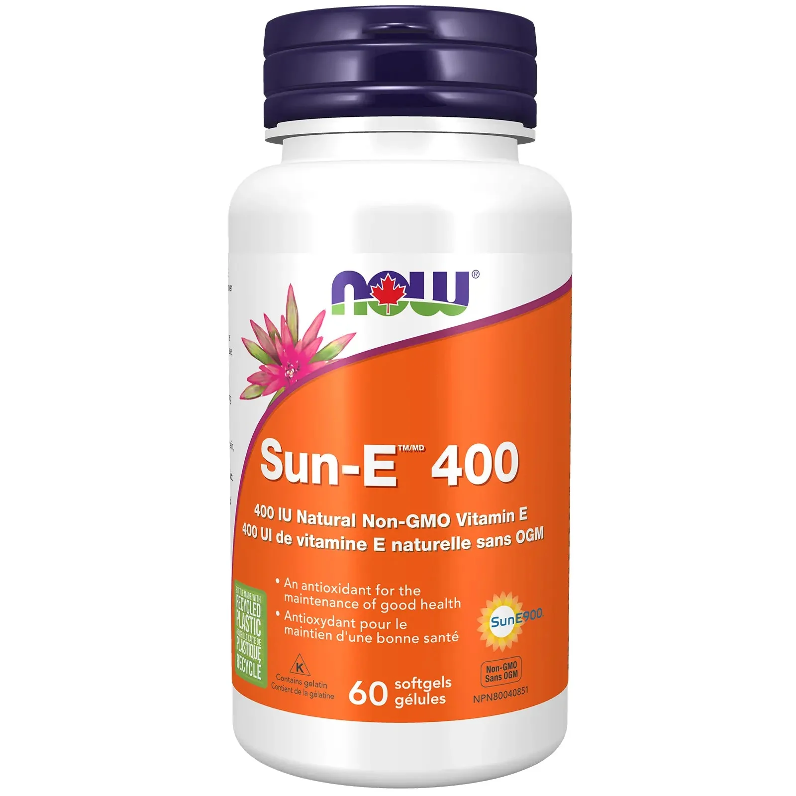Now Sun-E™ 400 IU Vitamin E 60 Softgels