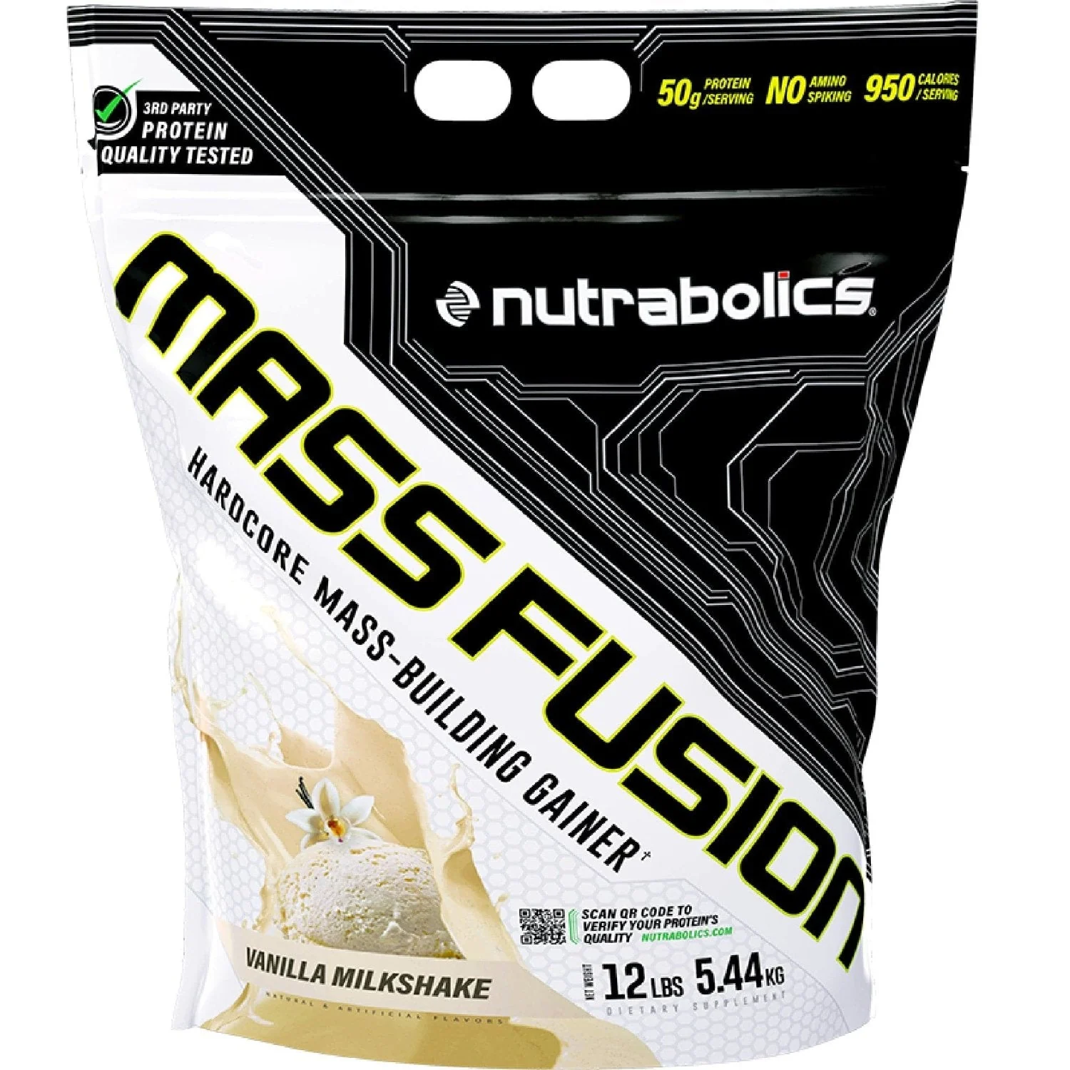 Nutrabolics Mass Fusion 12 Lbs, Hardcore Mass-Building Gainer - Image 2