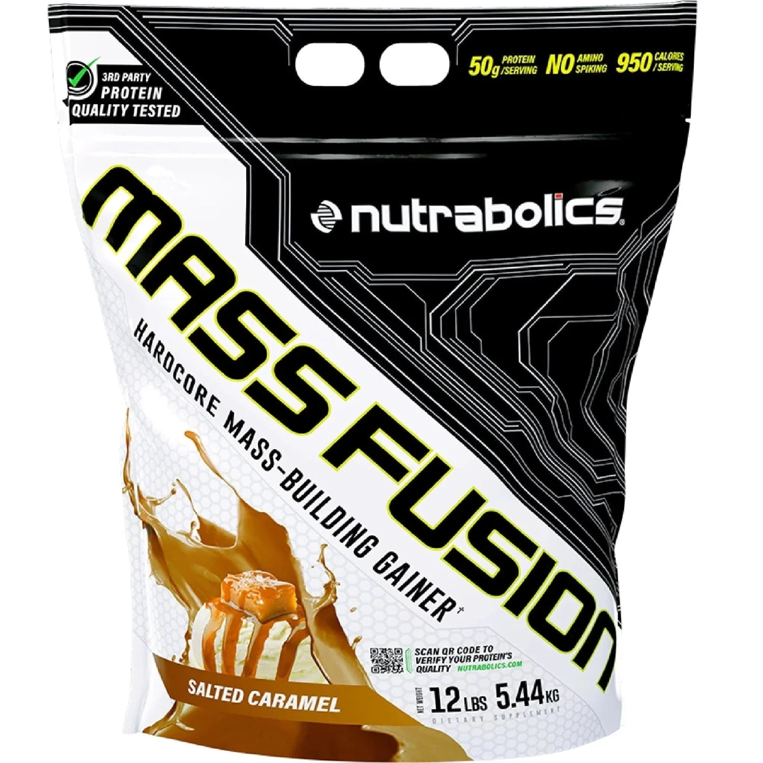 Nutrabolics Mass Fusion 12 Lbs, Hardcore Mass-Building Gainer - Image 3
