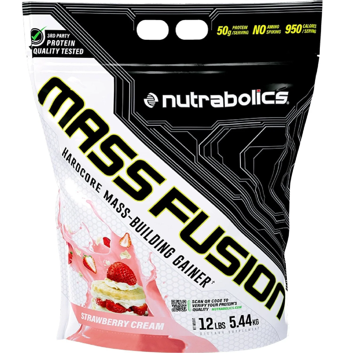 Nutrabolics Mass Fusion 12 Lbs, Hardcore Mass-Building Gainer - Image 4