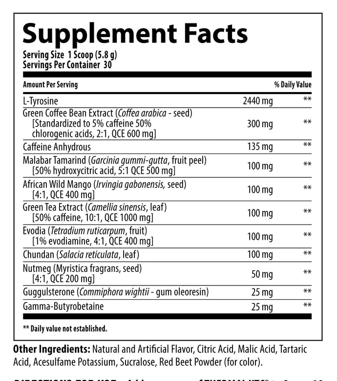 Nutrabolics Thermal XTC 30 Servings, Peach Mango 174 Grams - Image 2