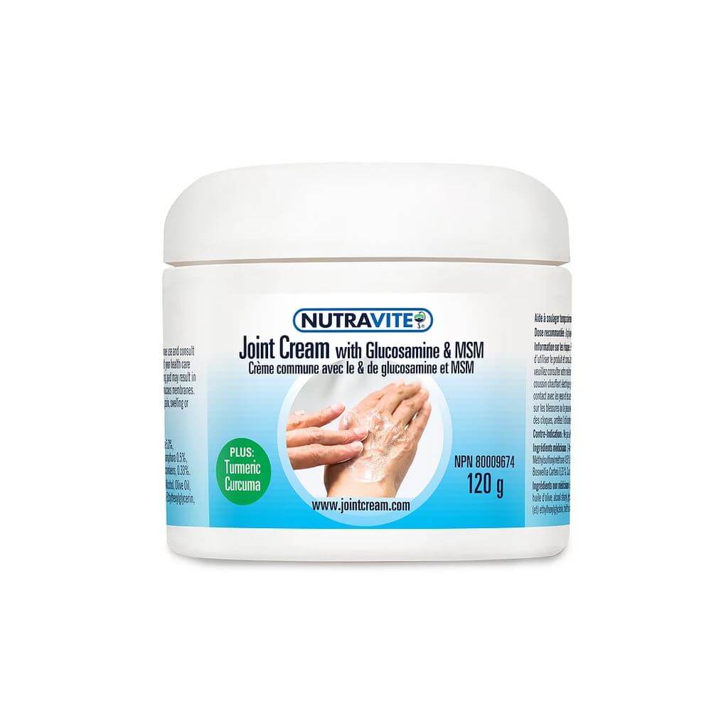Nutravite Joint Cream with Glucosamine & MSM 120 Grams plus Curcumin - Image 2