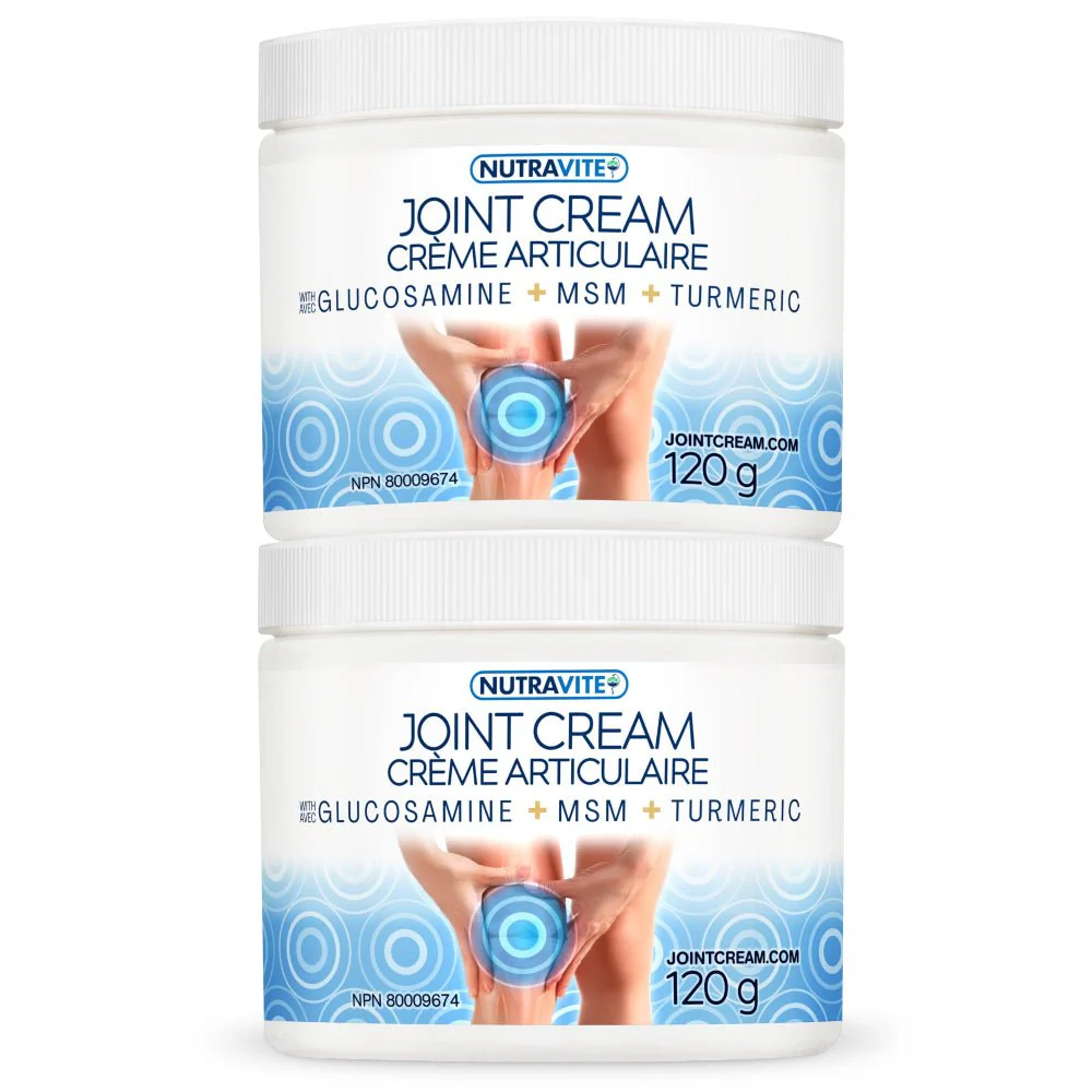 Nutravite Joint Cream with Glucosamine & MSM 2*120 Grams Bonus Pack