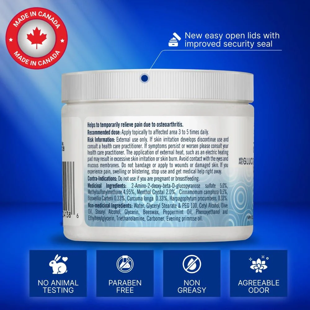 Nutravite Joint Cream with Glucosamine & MSM 2*120 Grams Bonus Pack - Image 4