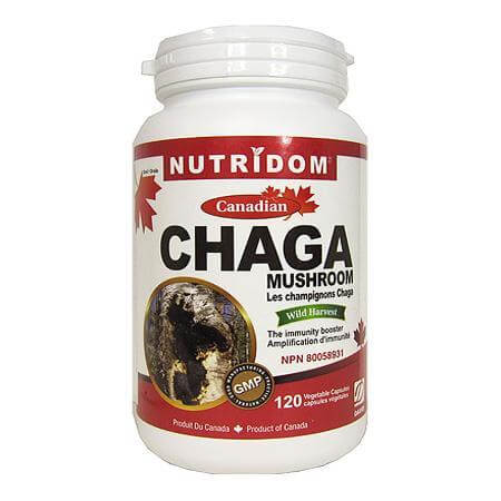 Nutridom Canadian Chaga Mushroom 120 Veg Capsules