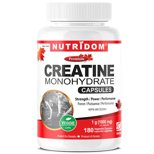 Nutridom Creatine Monohydrate 1,000mg 180 Capsules