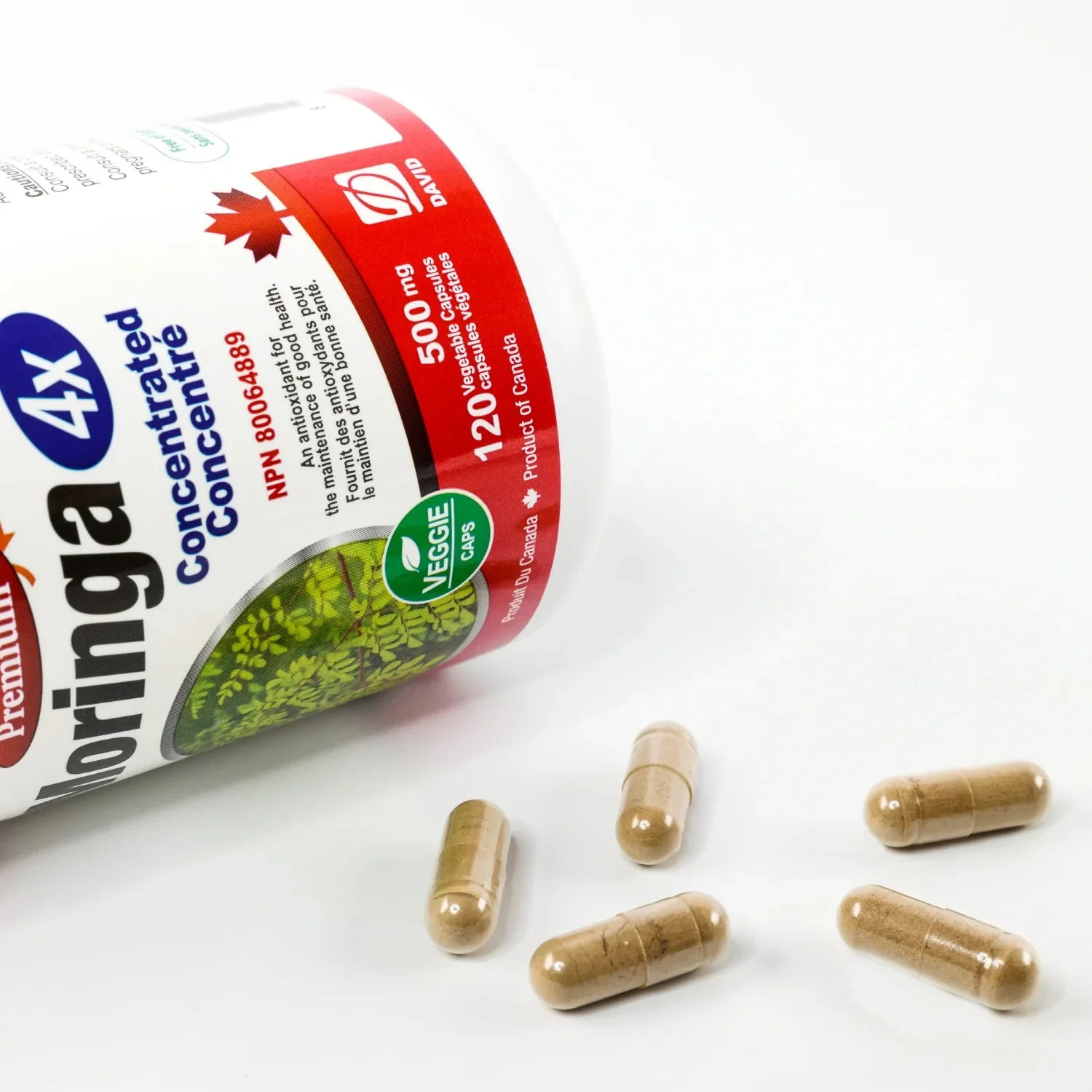 Nutridom Moringa Leaf Extract 4x 120 Veg Capsules - Image 2