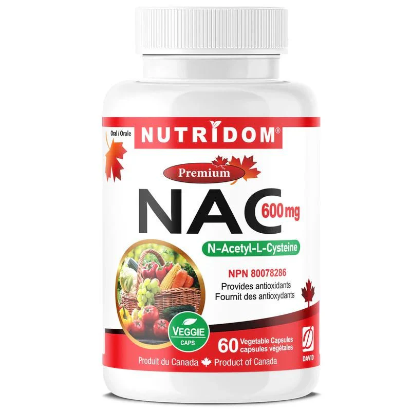 Nutridom NAC 600mg - 60 Veg Capsules