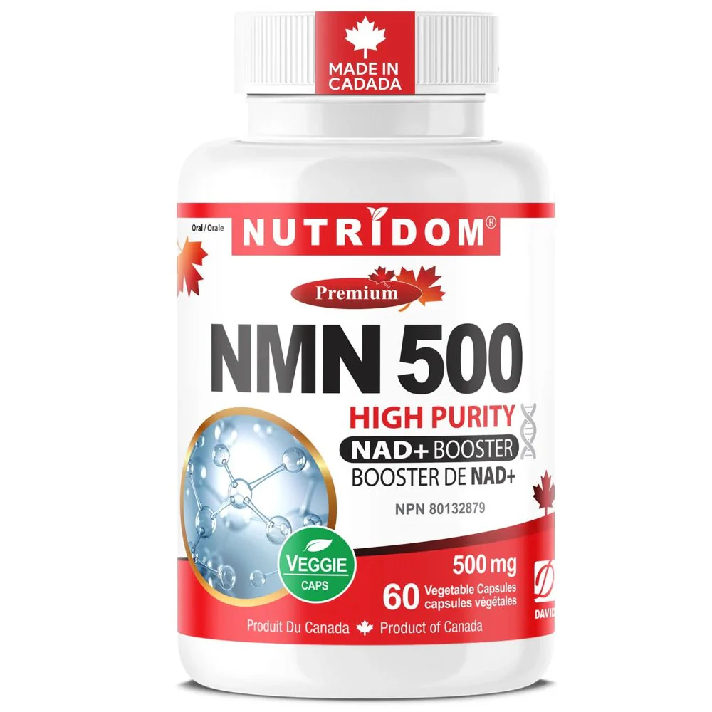 Nutridom NMN 500mg - 60 Veg Capsules | NAD+ Booster